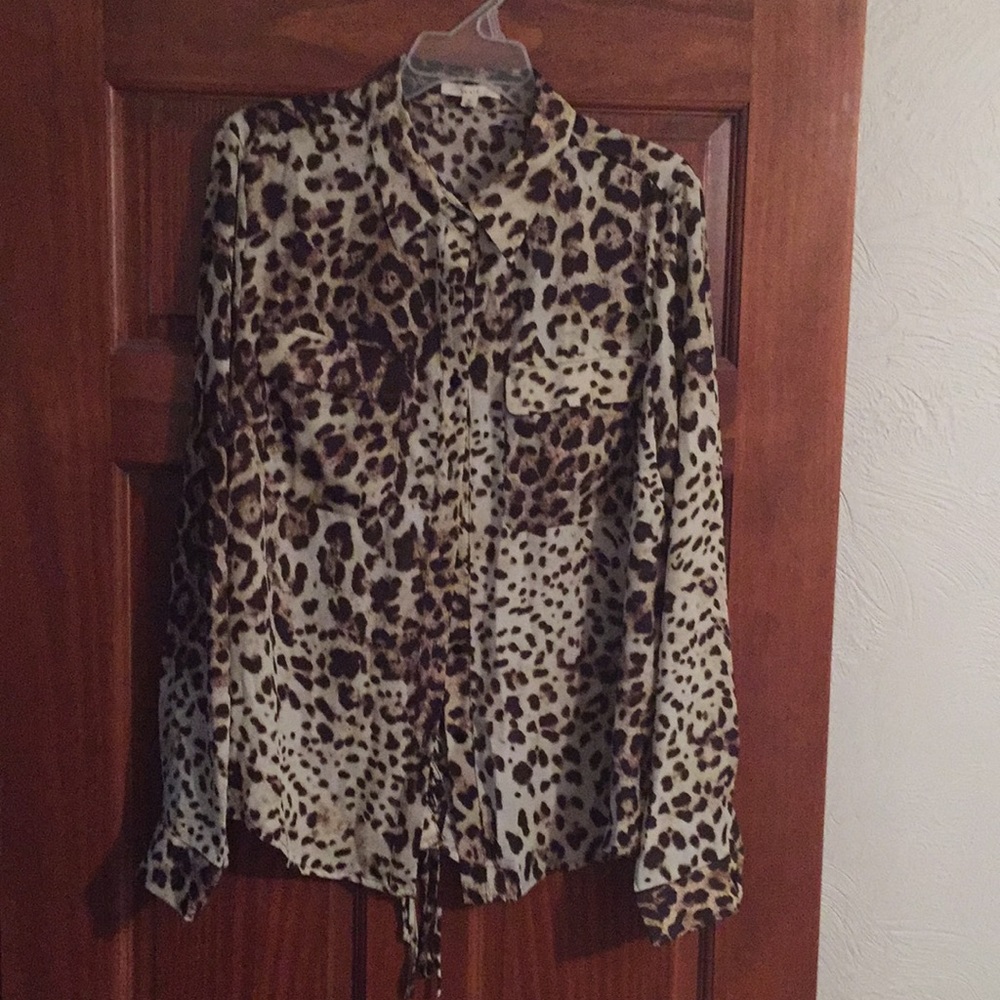 Animal print blouse